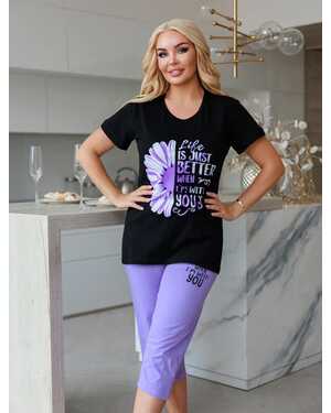 Женская пижама в размер ткань хлопок