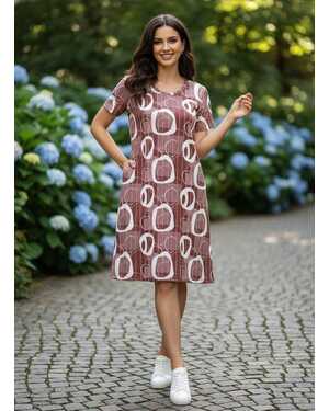 Женская Туника для дома в размер ткань хлопок