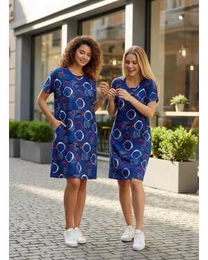 Женская Туника для дома в размер ткань хлопок