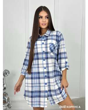 Женская Рубашка в размер ткань хлопок