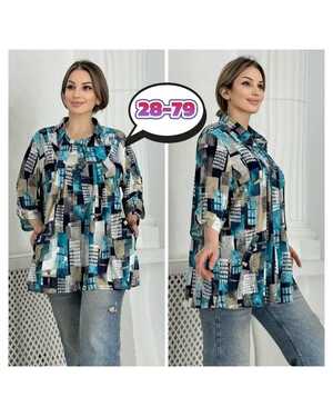 Женская Блузка в размер Ткань Масло