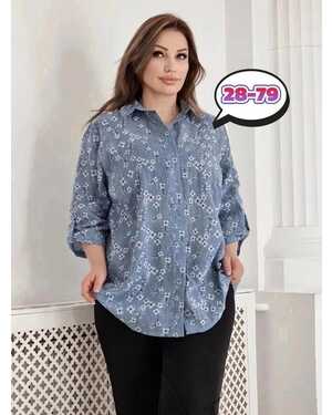 Женская Рубашка Ткань Марлевка Маломерки на 1 размер