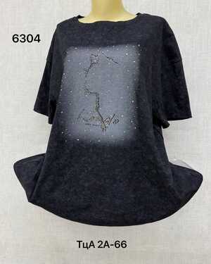 Женская футболка ткань хлопок Размер единый 56-64