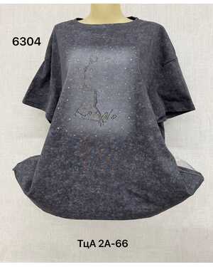 Женская футболка ткань хлопок Размер единый 56-64