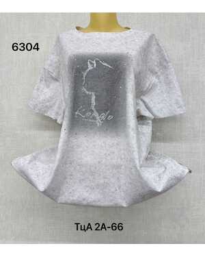 Женская футболка ткань хлопок Размер единый 56-64