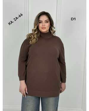 Женская Водолазка, шерсть Размер единый 60-68
