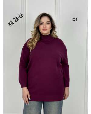 Женская Водолазка, шерсть Размер единый 60-68