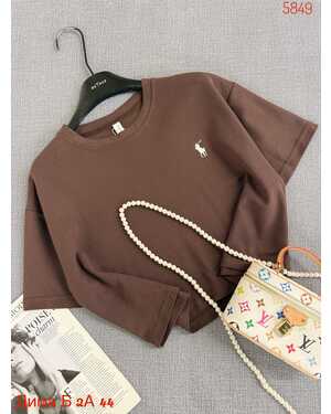 Женская футболка ткань 85% хлопок +15% полиэстер , оверсайз Китай фабрика РАЗМЕР ЕДИНЫЙ 42-52