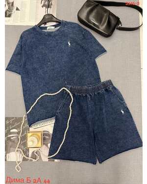 Женский костюм шорты+ футболка варёнка Фабричный китай