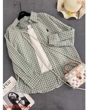 Женская Рубашка с майкой оверсайз Китай фабрика РАЗМЕР ЕДИНЫЙ 42-48