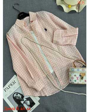 Женская Рубашка с майкой оверсайз Китай фабрика РАЗМЕР ЕДИНЫЙ 42-48