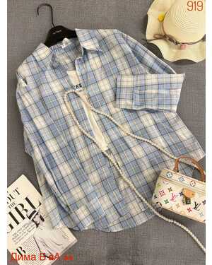 Женская Рубашка с майкой оверсайз Китай фабрика РАЗМЕР ЕДИНЫЙ 42-48