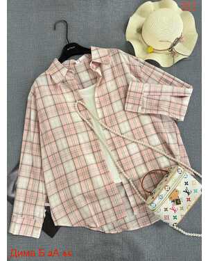 Женская Рубашка с майкой оверсайз Китай фабрика РАЗМЕР ЕДИНЫЙ 42-48