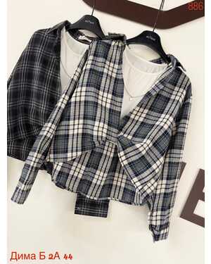 Женская рубашка с топиком фабричный китай размер единый: (42/48)