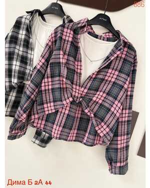 Женская рубашка с топиком фабричный китай размер единый: (42/48)