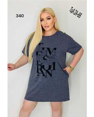 Женская Туника длина 85см Фабрика: Китай ткань Хлопок Состав: 95% cotton, 5% spandex Размер 6ХЛ (на52-54)-7ХЛ (на56-58) (маломерки)