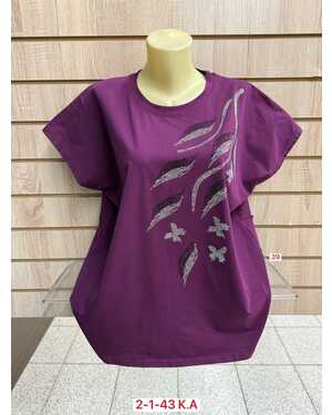 Женская футболка ткань хлопок Размер 54-58 (ЕДИНЫЙ)