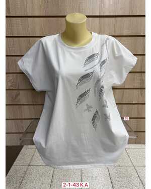 Женская футболка ткань хлопок Размер 54-58 (ЕДИНЫЙ)