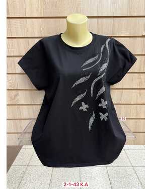 Женская футболка ткань хлопок Размер 54-58 (ЕДИНЫЙ)