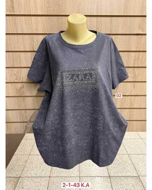 ЖЕНСКАЯ ФУТБОЛКА ТКАНЬ 95% COTTON, 5% POLYESTER Раз: 64/68 (ЕДИНЫЙ)