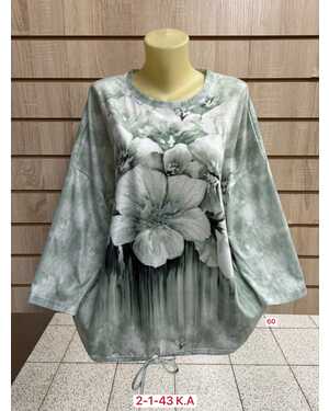 ЖЕНСКАЯ ФУТБОЛКА ТКАНЬ 95% COTTON, 5% SPANDEX Раз: 58-62 (ЕДИНЫЙ)