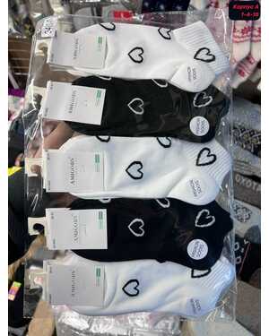 Женские носочки Состав хлопок Качество люкс В упаковка 10 пар