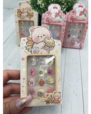 Накладные ногти детские С клеевыми стиками