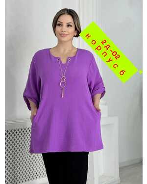 ЖЕНСКАЯ БЛУЗКА ТКАНЬ СИНГАПУР В РАЗМЕР