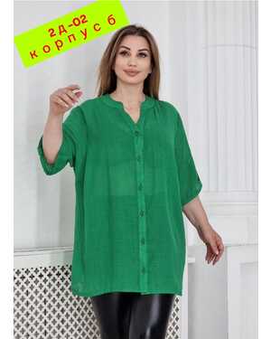 ЖЕНСКАЯ РУБАШКА ТКАНЬ Х/Б В РАЗМЕР
