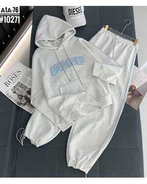 костюм двойка Штаны+свитшот на замке Модель оверсайз