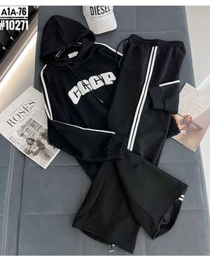 костюм двойка Штаны+свитшот на замке Модель оверсайз