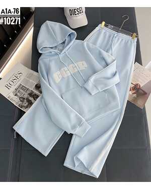 костюм двойка Штаны+свитшот на замке Модель оверсайз