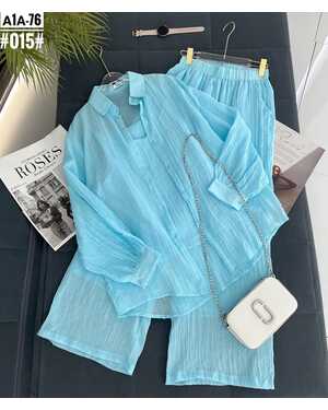 Женский Костюм тройка Рубашка+майка+штаны Размер единый 42/48