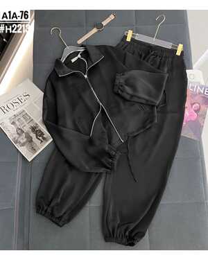 Женский Штаны+свитшот на замке Модель оверсайз Размер единый 42/48