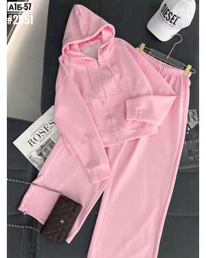 Женский Штаны+свитшот на замке Модель оверсайз Размер единый 42/50