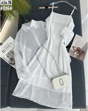 Женский Костюм двойка Платье+рубашка Размер: единый 42/50