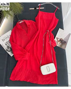 Женский Костюм двойка Платье+рубашка Размер: единый 42/50