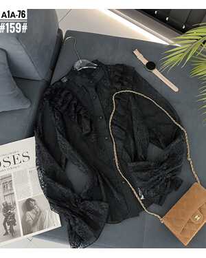 Женская Рубашки гипюр Размер: единый 42/48