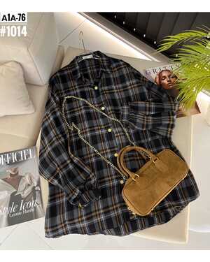 Женская Рубашки оверсайз Размер: единый 42/48