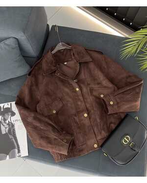 Женская Замшевая куртка