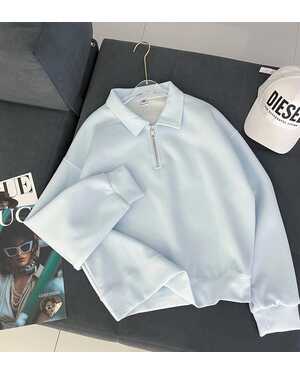 Женский Свитшот с длинным рукавом на замке Размер: единый 42-48