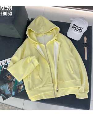 Женская Толстовка на двойном замке Модель оверсайз Размер единый 42/50