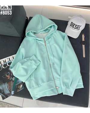 Женская Толстовка на двойном замке Модель оверсайз Размер единый 42/50