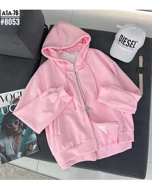 Женская Толстовка на двойном замке Модель оверсайз Размер единый 42/50