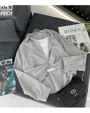 Женская Рубашки с топом Легкий материал Размер: единый 42/48