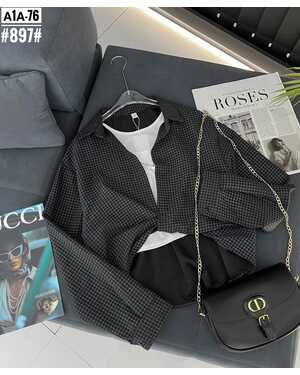 Женская Рубашки с топом Легкий материал Размер: единый 42/48