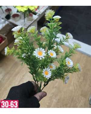 Искусственные цветы упаковка 20 шт Размер 1 букет: 5 ветки 25 голов, 35 см