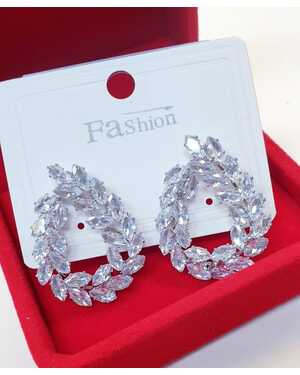 Роскошные серьги с кубическим цирконием