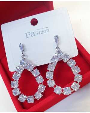 Роскошные серьги с кубическим цирконием