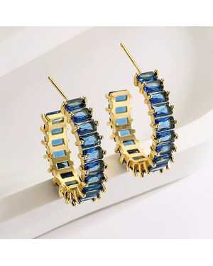 Серьги дорожка из камней